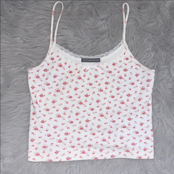 Brandy Melville Tops - Brandy Melville lace floral Skylar Tank